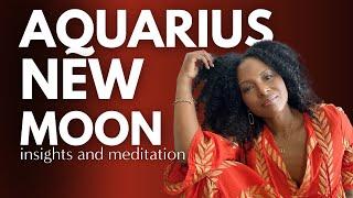 New Moon in Aquarius Meditation to Release & Step Into Your Power  Faith Hunter