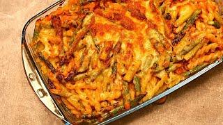 Try this asparagus recipe that will delight everyone Asparagus pasta casserole with pink cheese sau