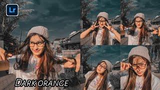 Tutorial edit foto filter Dark orange  Lightroom mobile tutorial