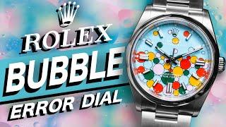 Is this Rolex Ugliest Oyster Perpetual or an Inside Joke? Bubble Celebration Dial + Error