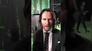 Keanu Reeves hits the camera with his forehead