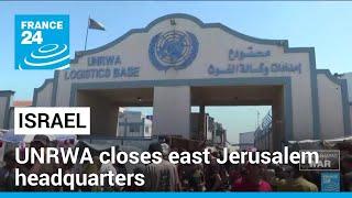 UN agency says closing east Jerusalem HQ after arson by Israeli extremists • FRANCE 24 English