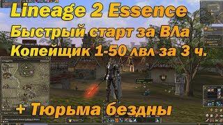 Быстрый старт за ВЛа Копейщик в Lineage 2 Essence Lineage II Aden 1-50 лвл за 3 часа в л2 руоф