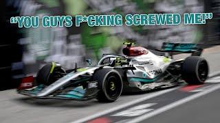 Lewis Hamilton unhappy at Mercedes strategy on Team Radio