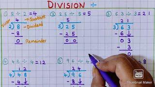 Division   Maths Division Learn basic Division  Mathematics