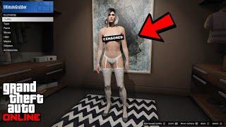*STILL WORKING* HOW TO GET NO TOP ON FEMALE CHARACTER IN GTA 5 ONLINE PLAYSTATIONXBOXPC