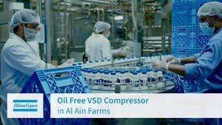 Atlas Copco Middle East  Oil Free VSD Compressor in Al Ain Farms