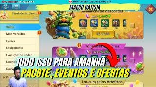 . PACOTES PARA AMANHÃ 11092024 EVENTOS MONSTROS E OFERTAS DO LORDS MOBILE