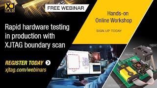 Free webinar Rapid hardware testing in production with XJTAG boundary scan