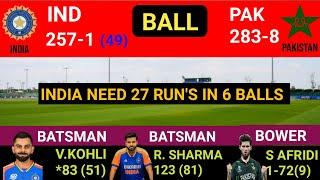 India Vs Pakistan Champion Trophy Match Score & Commentary  IND vs PAK Match.Last Over. Highlight