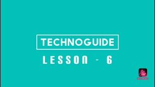 TechnoGuide Lesson- 6  Mechanical drawing method