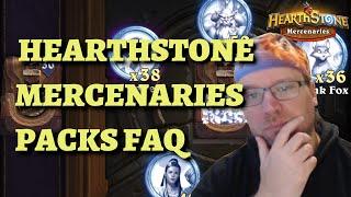 How do Hearthstone Mercenaries Packs work? Mercenaries Packs FAQ