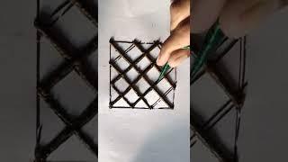 Henna Grid  How to make Henna Grid  Easy Henna Grid  #shorts #hennagrids