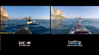 SJCAM SJ5000X ELITE vs Gopro Hero4 Black - Action cam for our kayak fishing