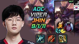 Jhin Adc Build Viper Statikk Shiv Fleet Footwork - LOL KR Challenger Patch 14.17