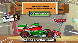 Hill Climb Racing 2 - Cars 2 FRANCESCO BERNOULLI Gameplay