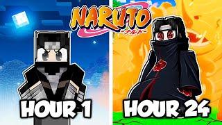 I Survived 24 HOURS as an UCHIHA in Naruto Minecraft