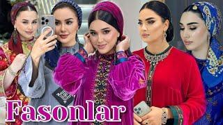 Bir birinden owadan türkmen moda koynek fasonlar 2024  Dresses for women  turkmen fasonlar 2024