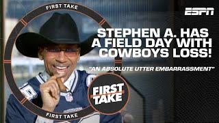 IT WAS PURE DOMINATION AN ABSOLUTE UTTER EMBARRASSMENT -  Stephen A. BASHES Cowboys   First Take