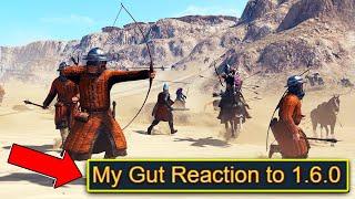 Gut Reaction to 1.6.0 Beta Patch for Mount & Blade II Bannerlord