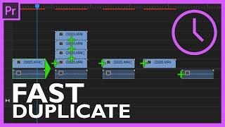 Quickly Duplicate Clips in Adobe Premiere Pro