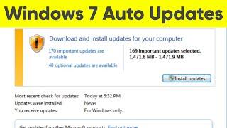 How to Repair Automatic Updates for Windows 7 Still works in 2024