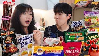 МОНГОЛ АМТТАН ИДЛЭЭ  Try Mongolian snack Хаан чипсийн Fan-ууд болов with ичимхий залуу
