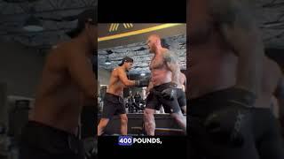 professional boxer vs the strongest man in the world #boxing #mma #ufc