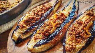 Bademjan shekam por Persian stuffed aubergine\ Garni yarikh recipe