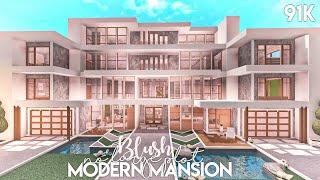 Blush Modern Mansion no large plot  Bloxburg Build