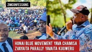 Honai Blue Movement Yava Chamisa Zvayaita PaRally Yavaita KuGweru