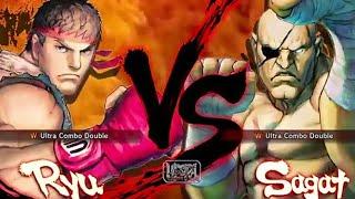 Ryu vs Sagat HARDEST AI ULTRA STREET FIGHTER IV