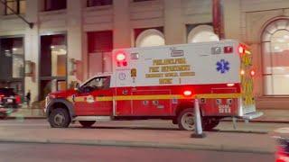 Philadelphia Fire Department Medic 1 Responding Downtown