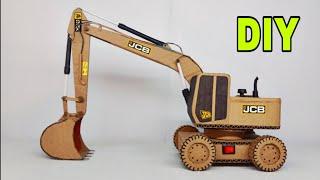 How To Make JCB Excavator At Home - DIY Excavator