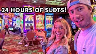 We Played Slots For 24 HOURS Las Vegas Slot Compilation