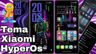 Super Combinação Estilo Neon Tema Xiaomi HyperOs Central de Controle @CiclopeTech