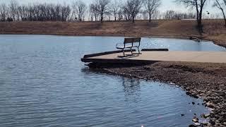 El lago de las mejores  mojarras   está con poca agua.