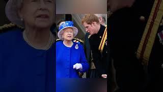 Elizabeth II with her grandson Prince Harry  #elizabethii #princeharry