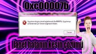 0xc000007b Hatası Çözümü Uygulama Düzgün Olarak Başlatılamadı Hatası 2022 %100 OLUYOR