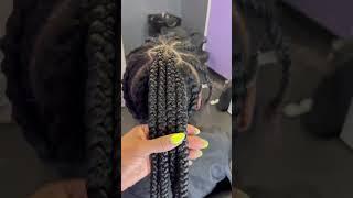 Large Feed In ponytail  Leah J #arizonahairstylist #arizonabraider #stitchbraids #braidedponytail