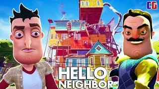 НОВЫЙ ДОМ и НОВЫЕ ТАЙНЫ ПРИВЕТ СОСЕД Мультяшная хоррор игра Hello Neighbor АКТ 3 Начало