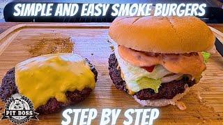 Pit boss burgers  how to smoke burgers on pellet grill  pit boss pro series 1150