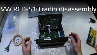 VW RCD-510 radio navigation POV disassembly