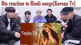 Bts reaction to bollywood songs  Deedar De- Rajkumar rao Nushrratt  Bts reaction to Hindi songs