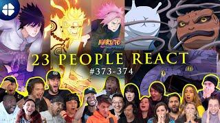 The New Three-Way Deadlock 23 People React Team 7 VS Juubi  Shippuden 373-374