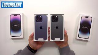 iPhone 14 Pro Unboxing in Deep Purple + Space Black