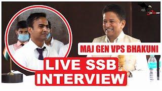 Live SSB Interview  Complete Personal Interview by Gen Bhakuni - Former Commandant SSB Bangalore