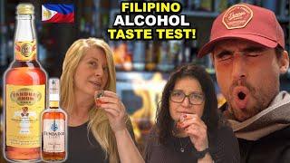 Canadians Taste Filipino Alcohol for the First Time  Tanduay Fundador Fighter Wine