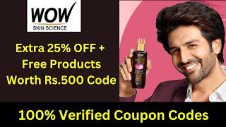 Wow Coupon Code  - Rs.500 Worth  + Extra 25% OFF Discount Code & Wow Promo Code  100% Working #wow