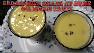 Bazar Jaisa Badam milk Shake Bnane ka easy Tarika # Badam shake Recipe  Badam Shake Street Style